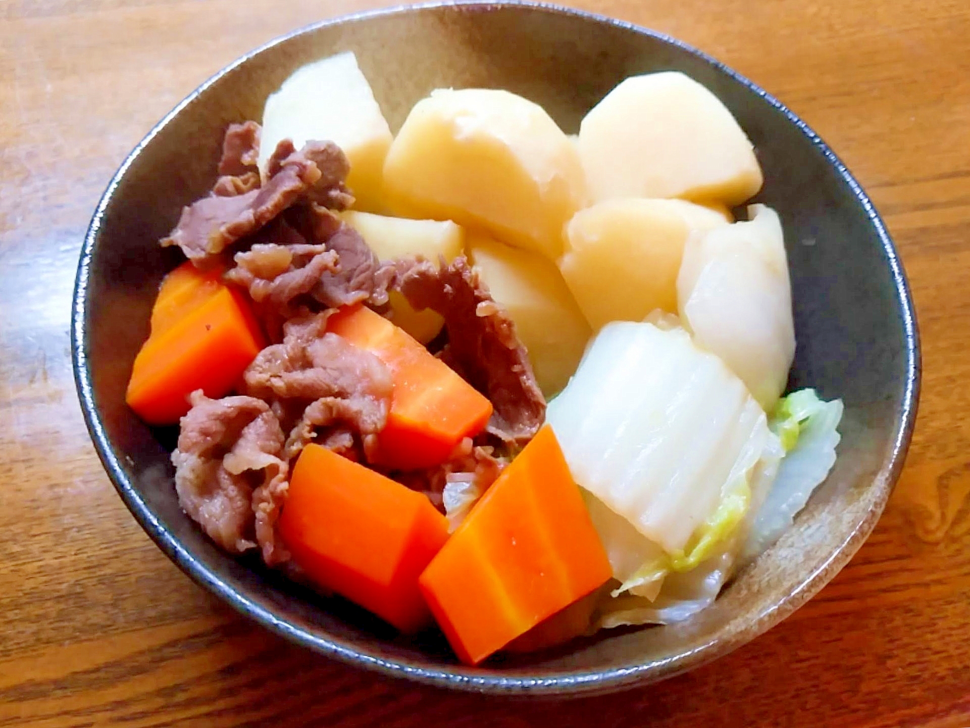 白菜入り肉じゃが