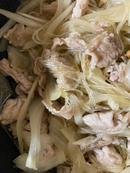 義父に「うまい」と言われた♪豚バラ肉と春雨の炒め煮