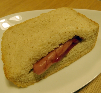 食パン☆ウインナーのポケットサンドイッチ