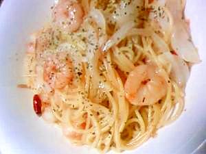 ※※新玉ねぎと海老のパスタ※※