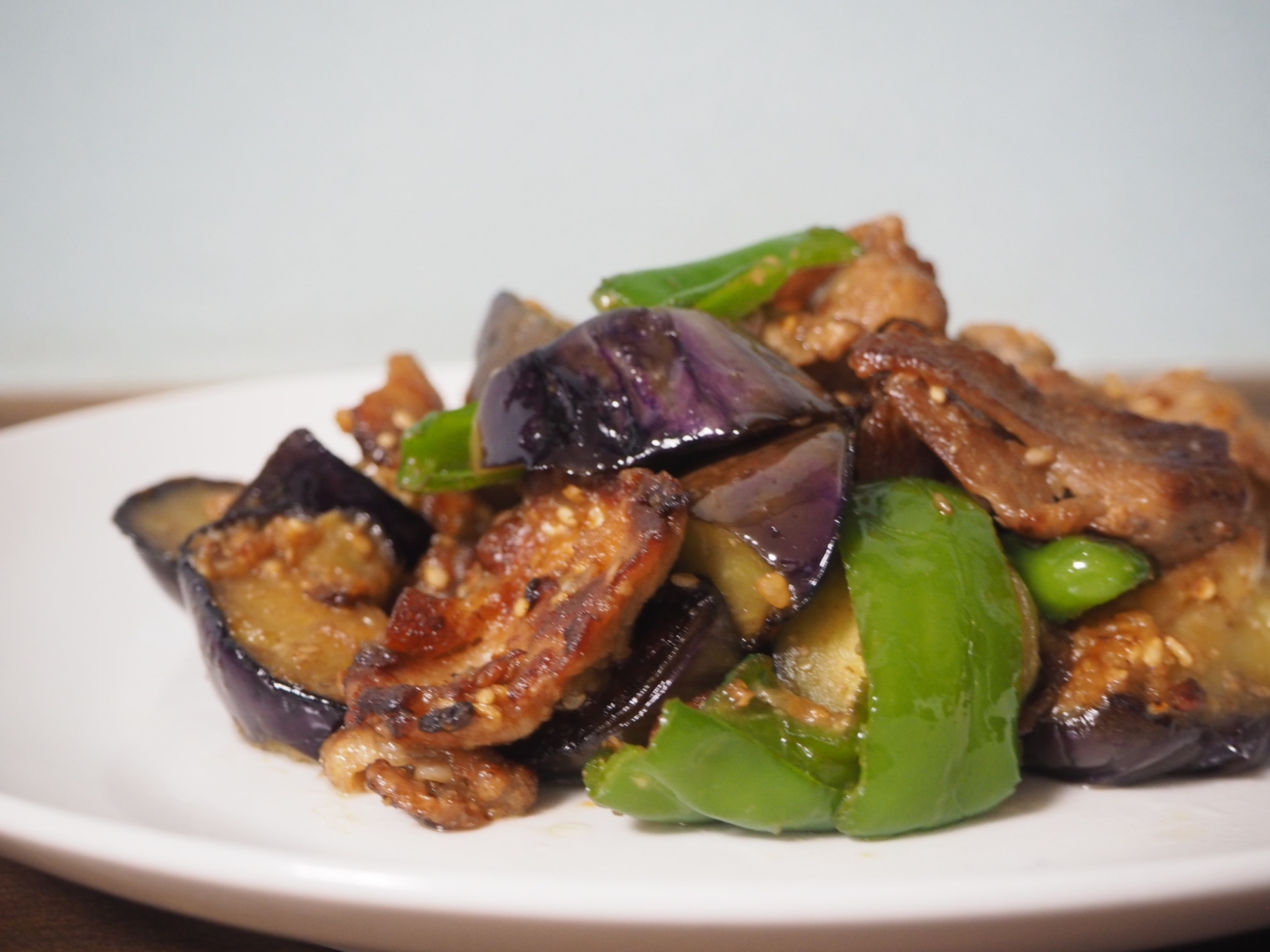 簡単!ご飯が進む豚と茄子のゴマ味噌炒め☆