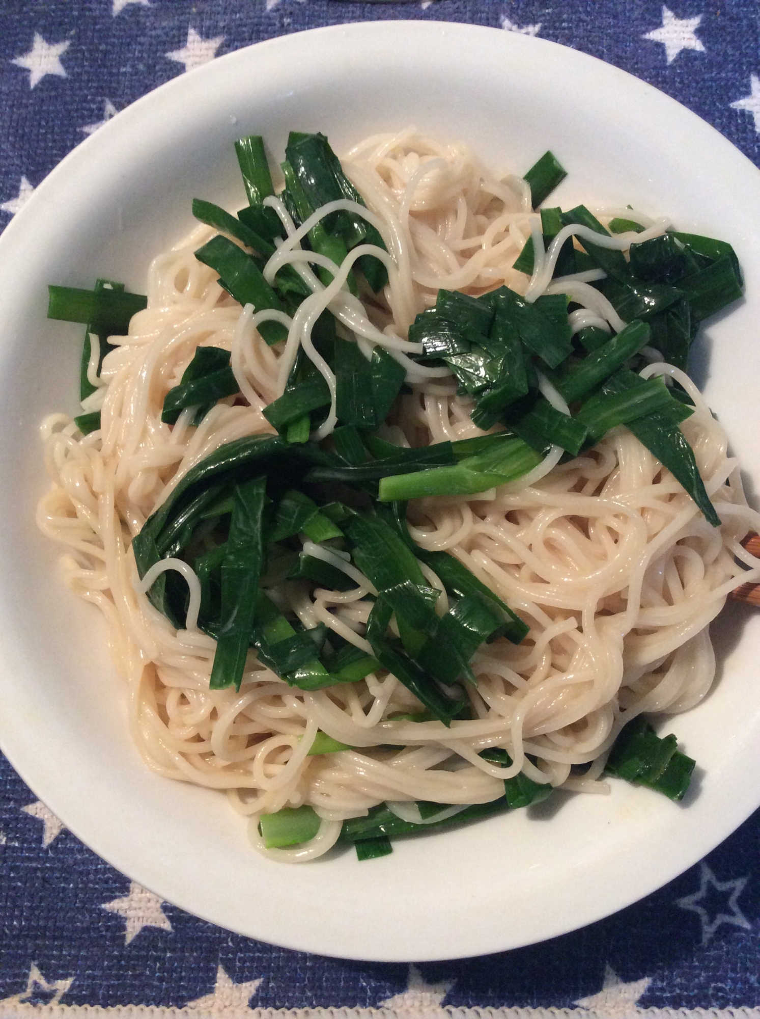 ニラでスタミナ マヨぽんそうめん レシピ 作り方 By ハトリーナ 楽天レシピ