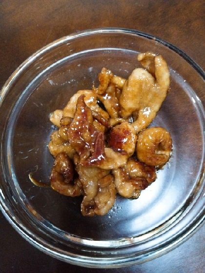 カリッとジューシー♫鶏皮の甘辛焼き