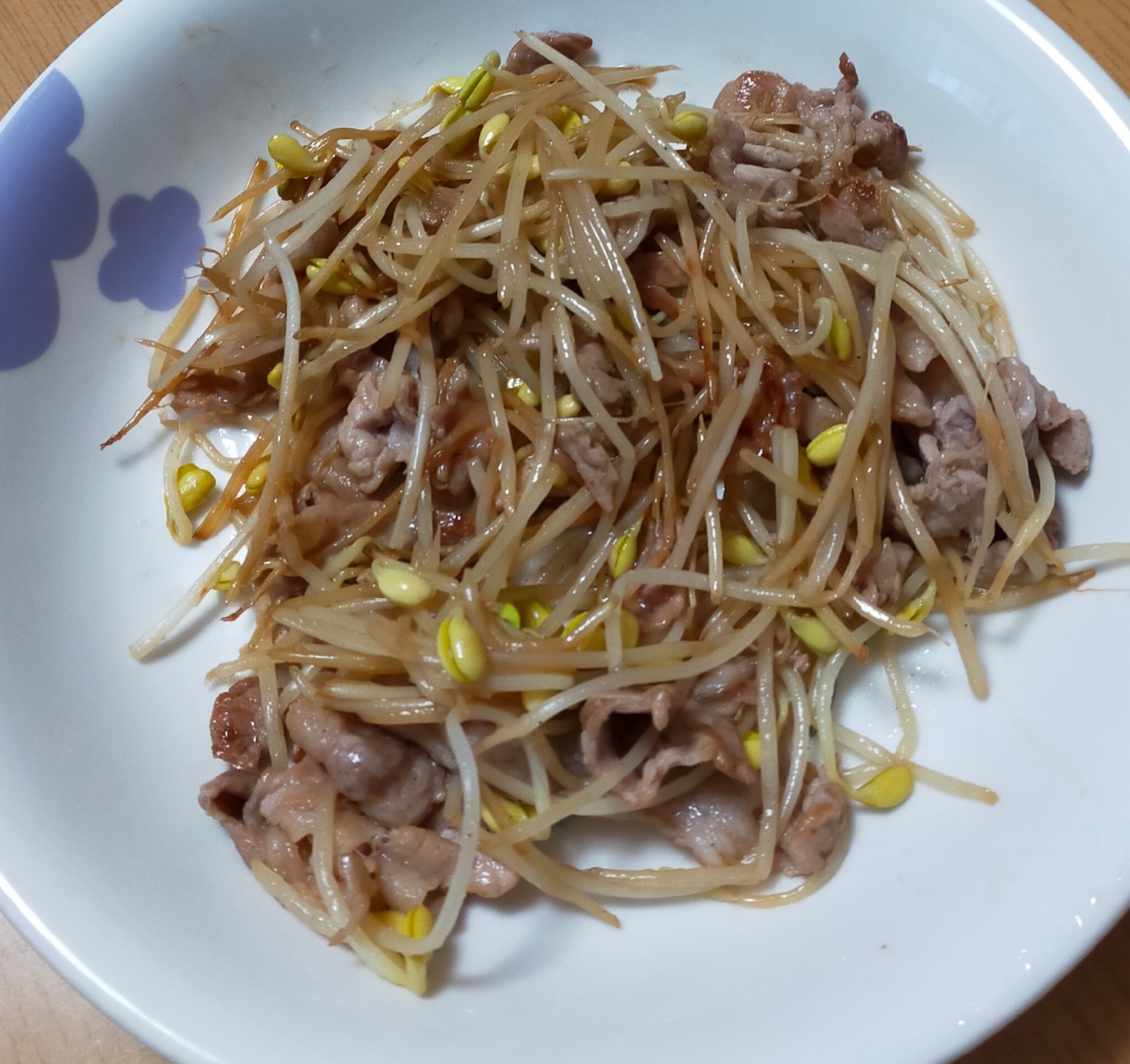 豚肉と豆もやしの炒めもの