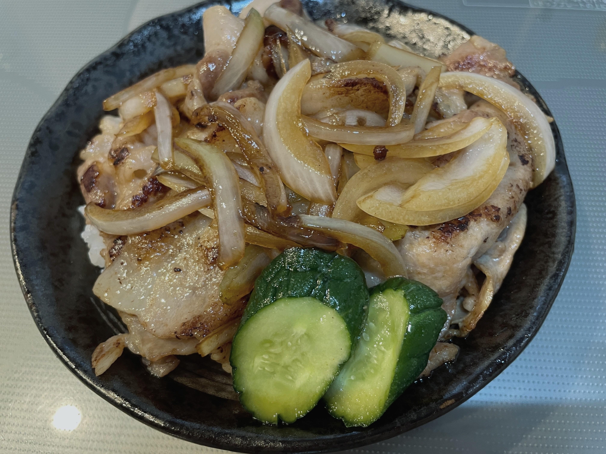 豚ロースしょうが焼き丼！