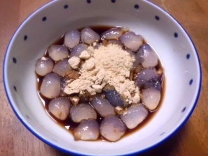 片栗粉で作るわらびもち