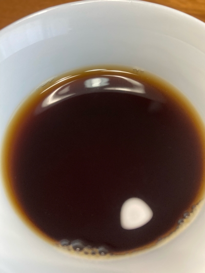 大根おろしの絞り汁入り☆黒蜜コーヒー