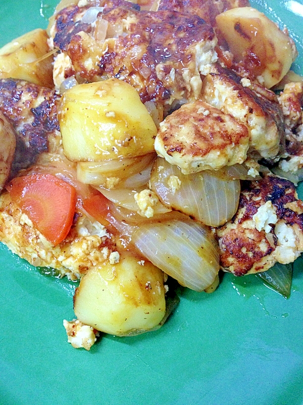 鶏団子の野菜あんかけ