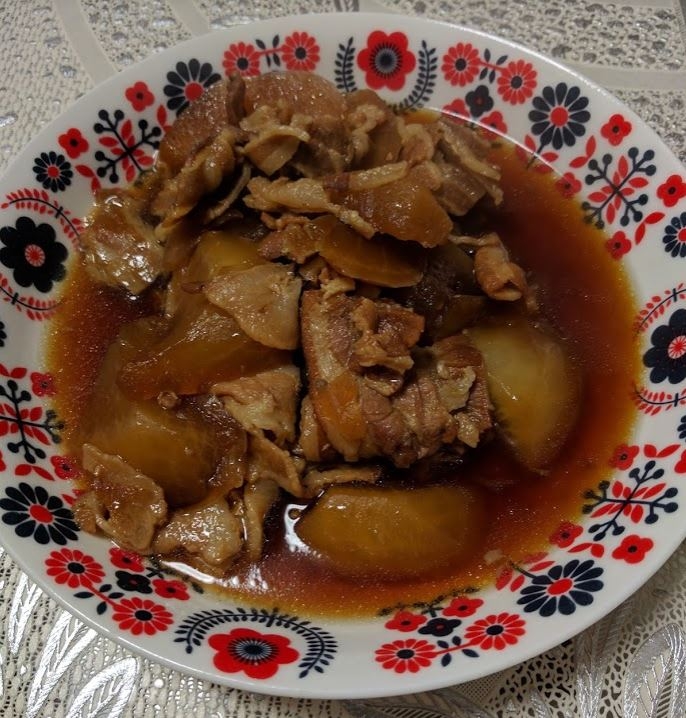 圧力鍋で簡単調理！豚バラ大根
