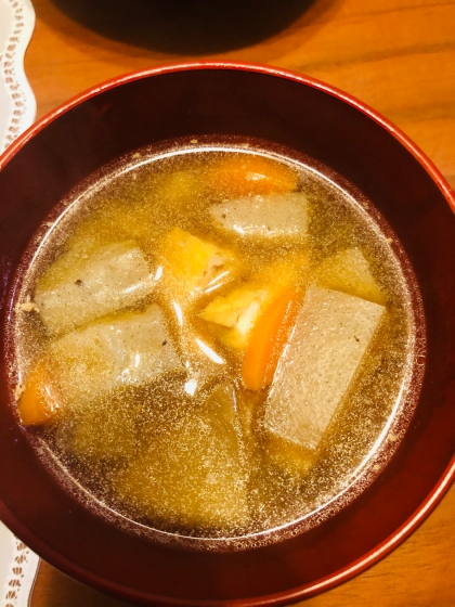 夜ご飯に作りました♡
厚揚げを入れるととても美味しいですね！
レシピありがとうございます^ - ^