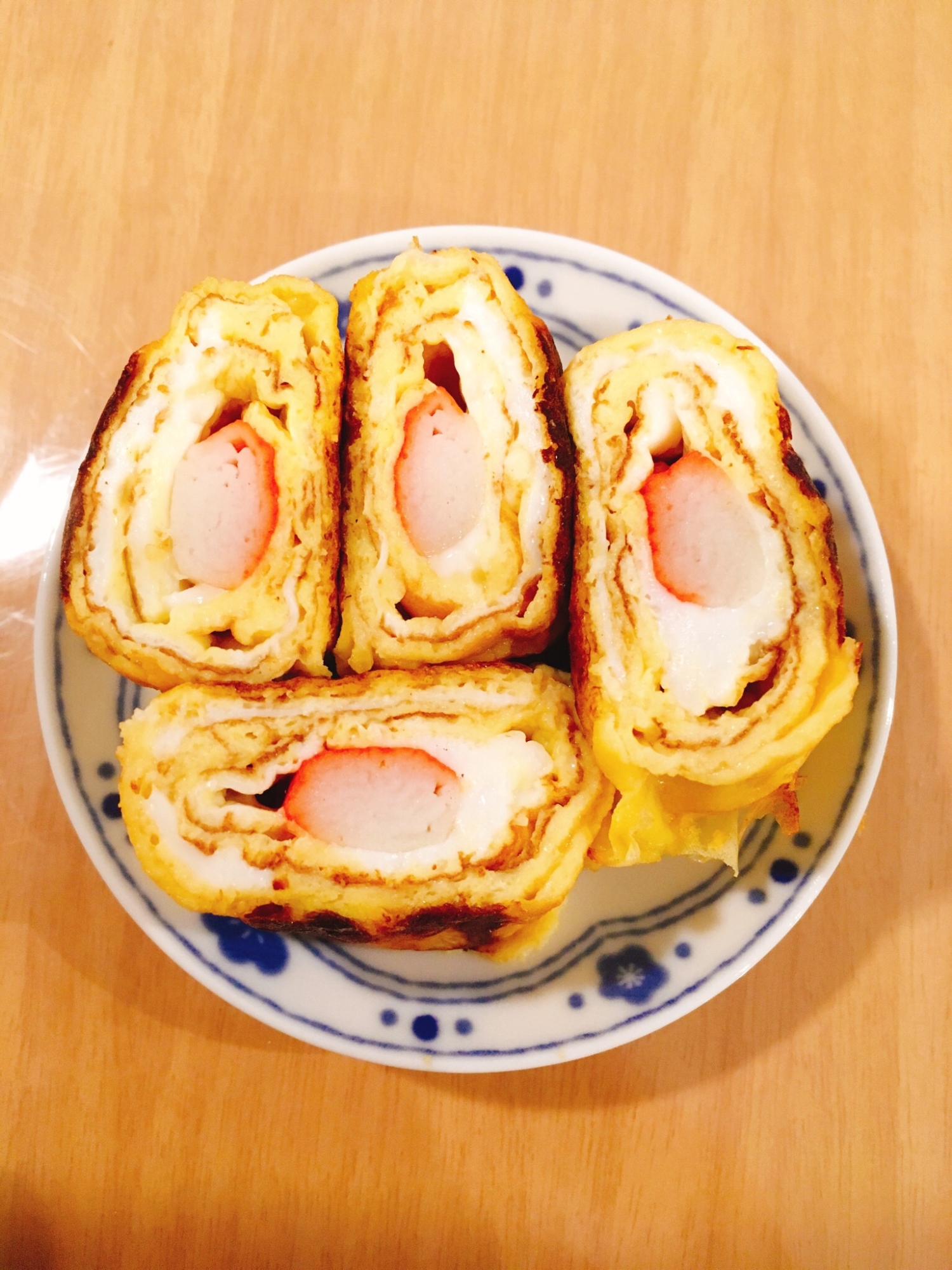 ＊弁当おかず＊卵1個で卵焼きカニカマver