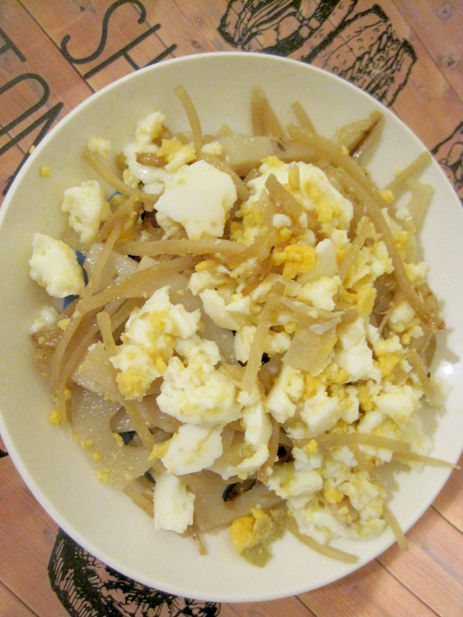 レンコンとごぼうと卵のサラダ