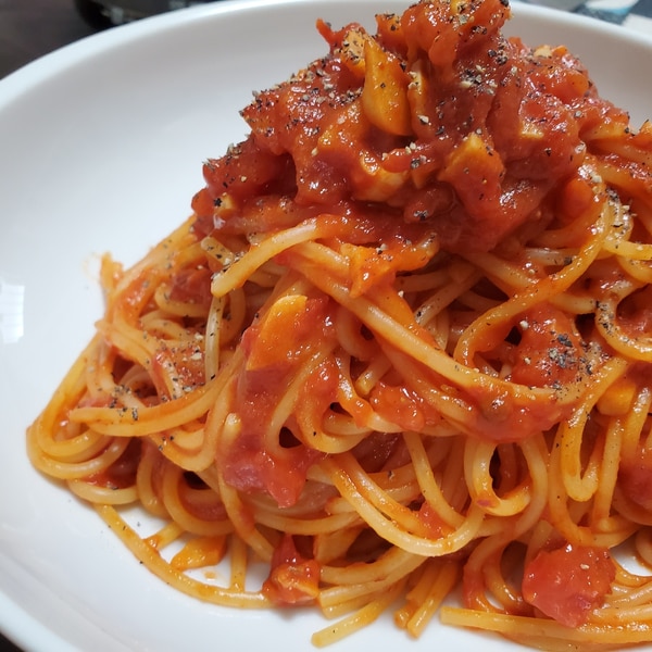 ハリッサで簡単 トマトソースパスタ レシピ 作り方 By かぴまま 楽天レシピ ハリッサで簡単 トマトソースパスタ レシピ 作り方 By かぴまま 楽天レシピ