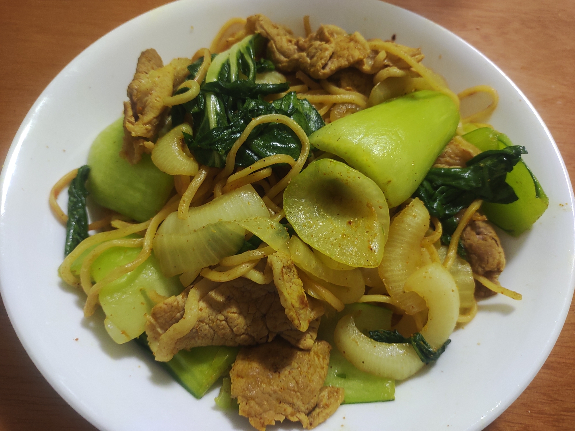 カレー粉で味付け!!野菜たっぷり焼きそば