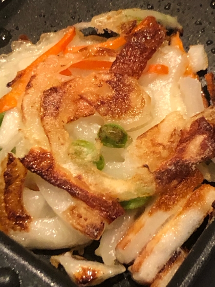 玉ねぎと枝豆・じゃこのかき揚げ