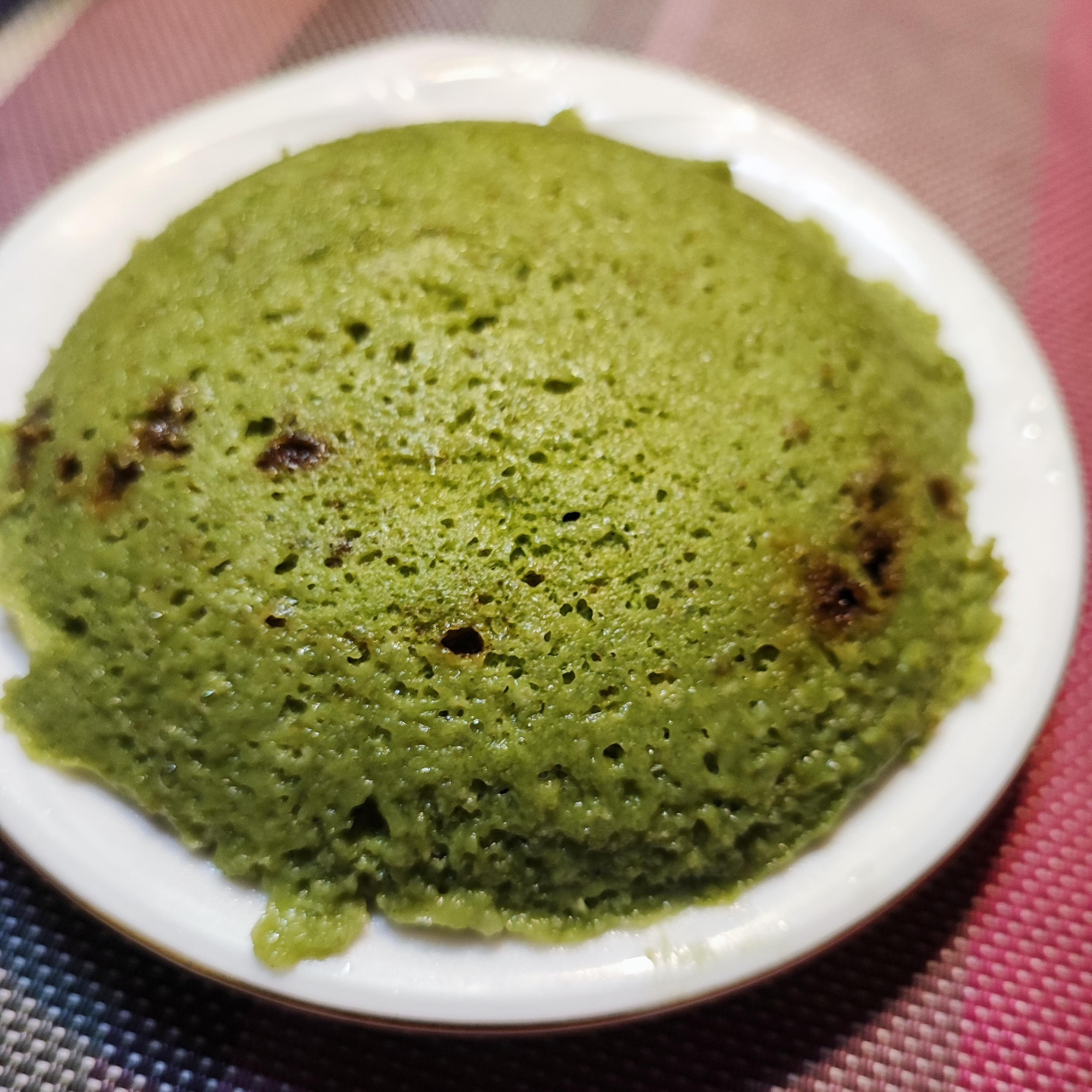 黒糖と抹茶のプロテイン米粉蒸しパン