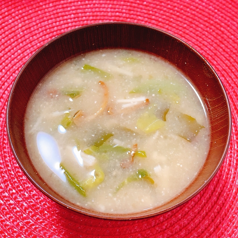 きのこ野菜味噌汁˖✧˖°