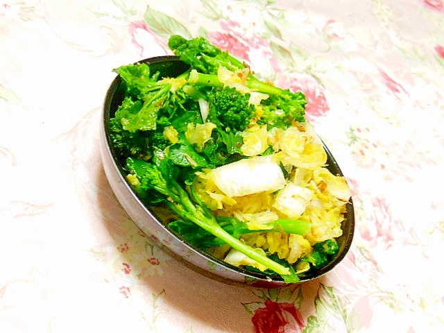 ❤白菜と茎ブロッコリーのおかかサラダ❤