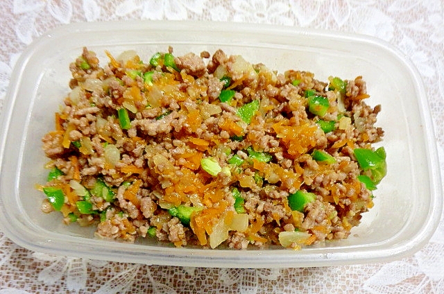 常備菜に野菜入り豚味噌