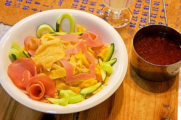 子供も喜んで食べた アレが決め手の冷やし中華のタレ レシピ 作り方 By プッチン5903 楽天レシピ 子供も喜んで食べた アレが決め手の冷やし中華のタレ レシピ 作り方 By プッチン5903 楽天レシピ