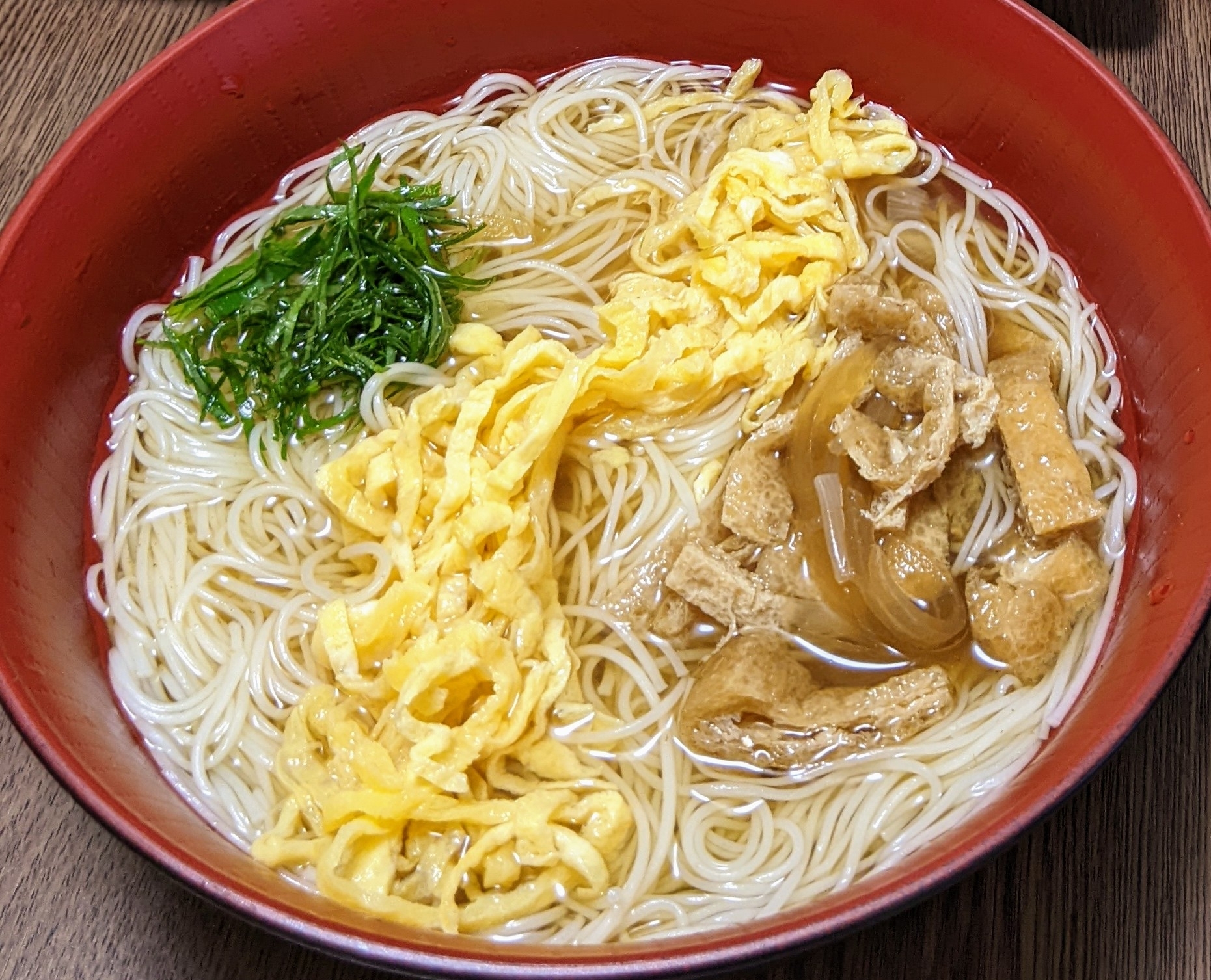 七夕そうめん☆／／(玉ねぎの冷しそうめん田舎風)