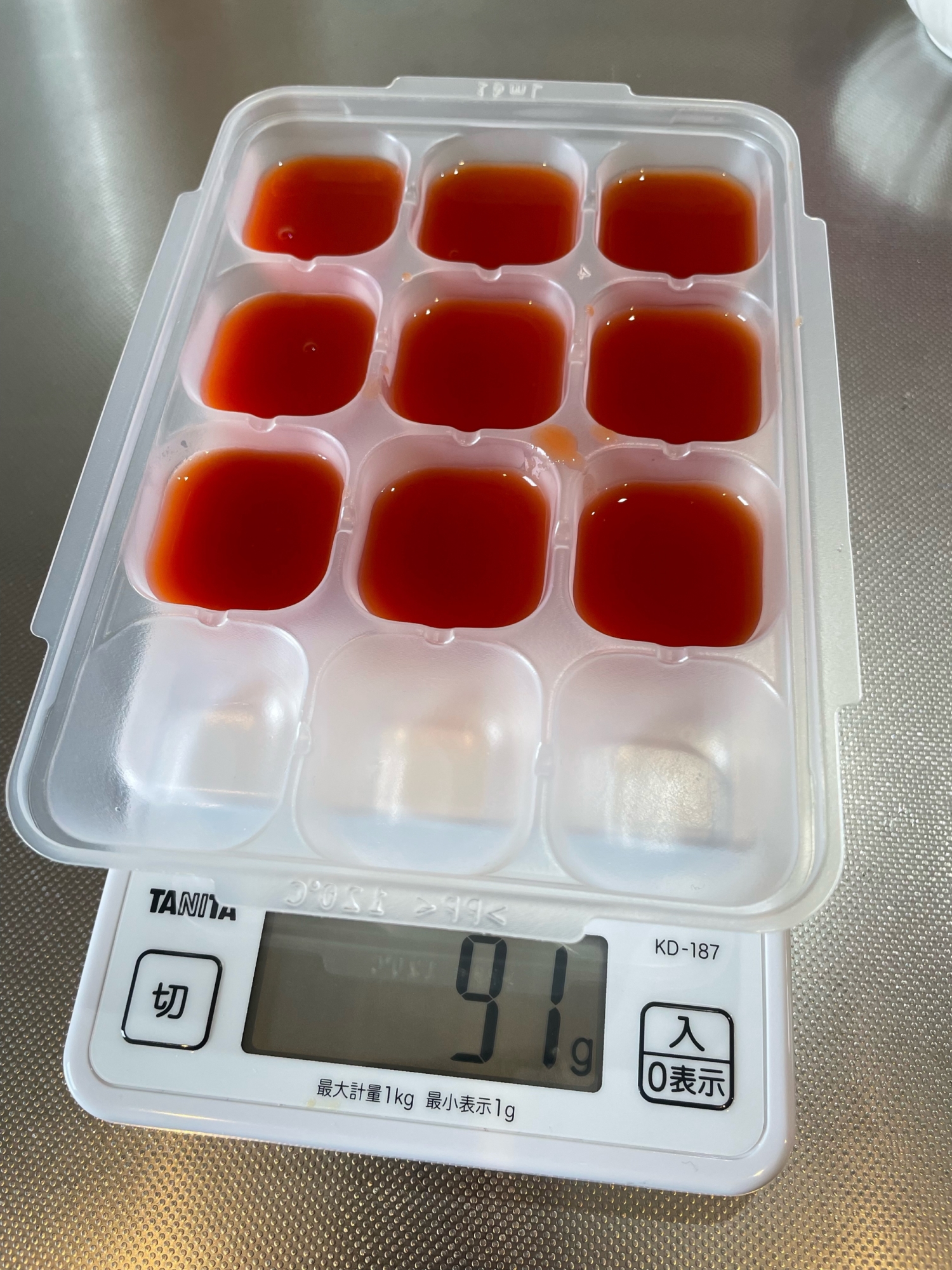 【離乳食】濃縮トマトペーストで作る簡単裏ごしトマト