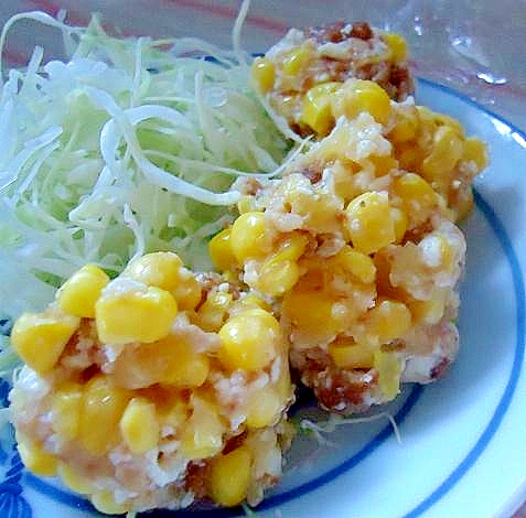 レンジで簡単 とうもろこしボール