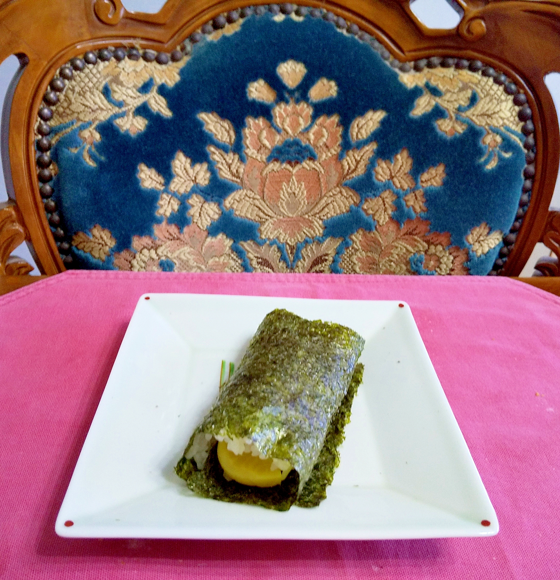 お新香の手巻き寿司