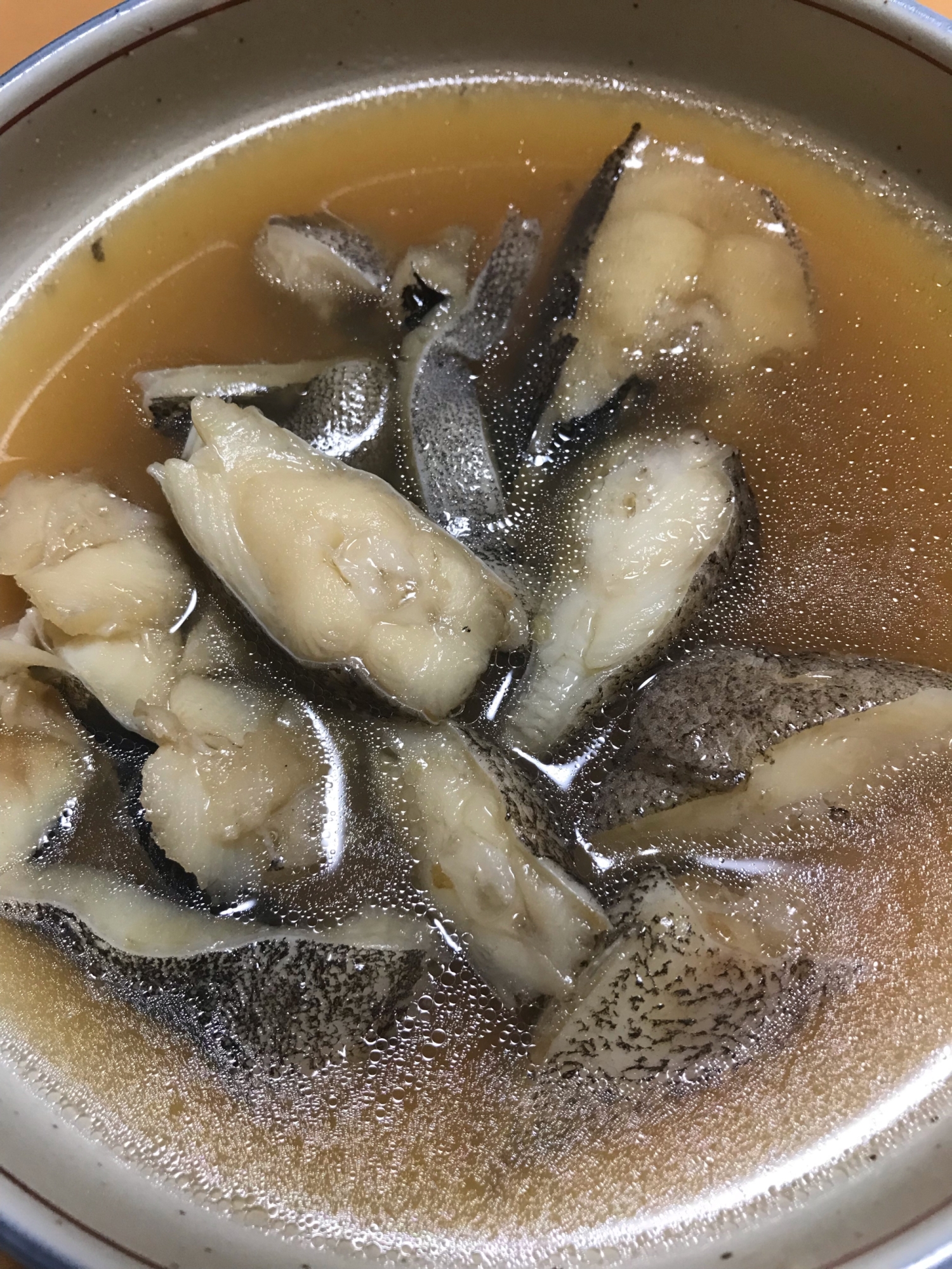 めんつゆでカレイの煮付け