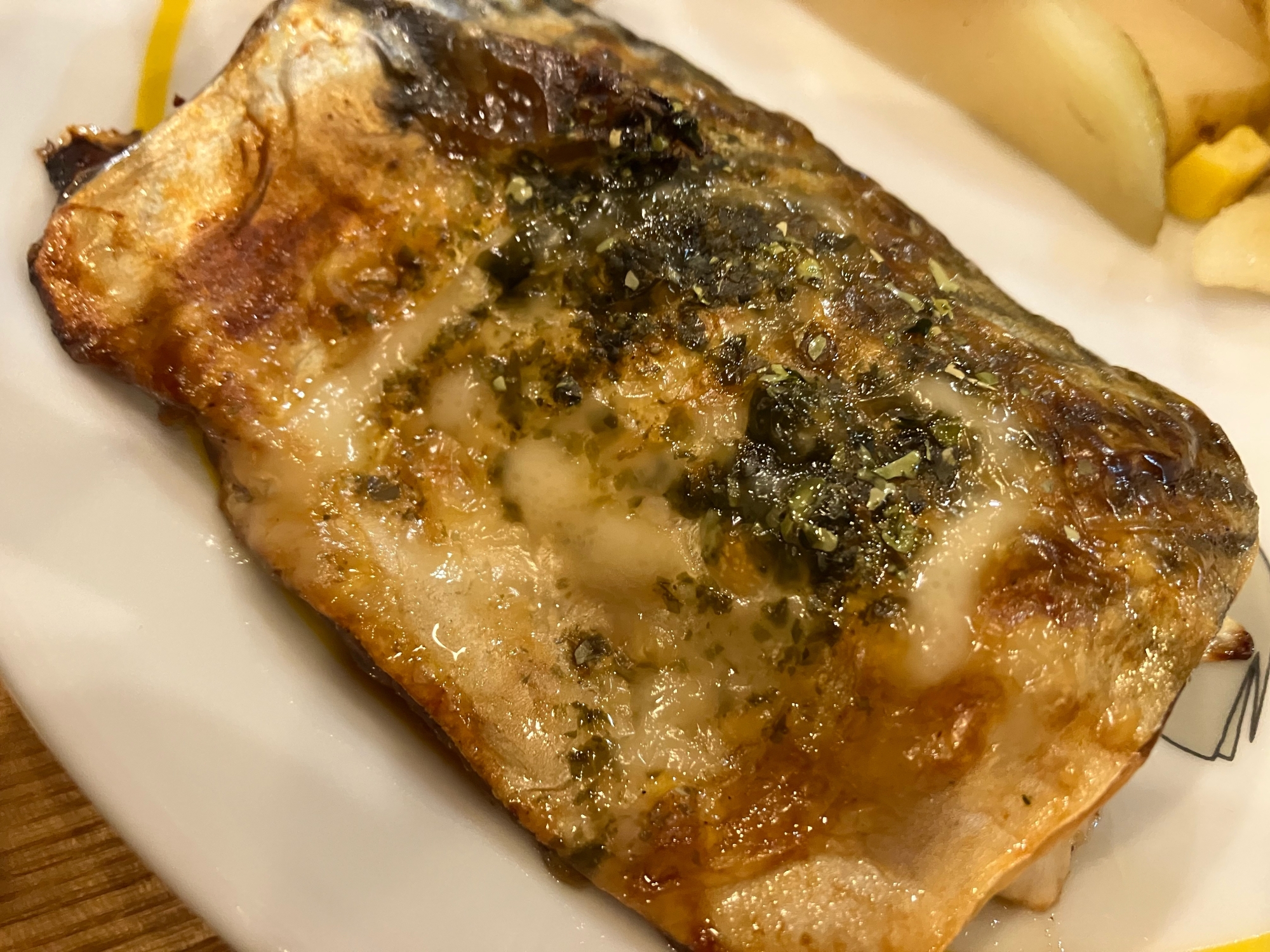 鯖の磯マヨ焼き