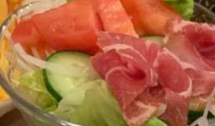 ◆超簡単 生ハムサラダ お好みの野菜でどうぞ
