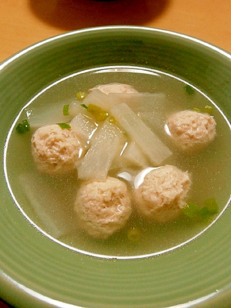 ほっこり☆鶏団子と大根の中華スープ