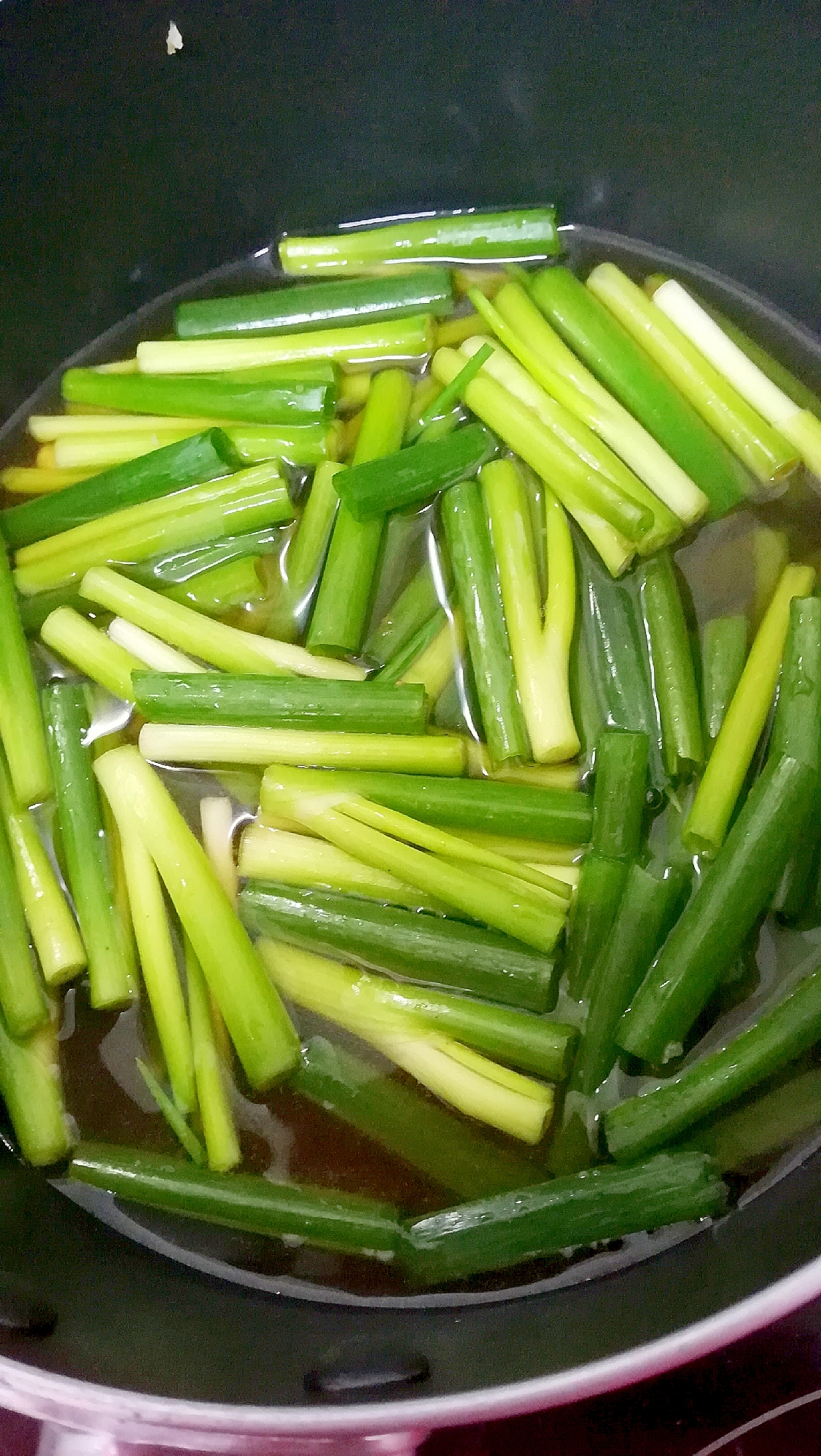 シャキシャキ食感☆たっぷり万能ねぎの和風スープ