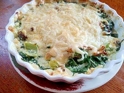 豆腐グラタン　国産チーズをたっぷりかけて