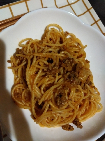 簡単ミートパスタ