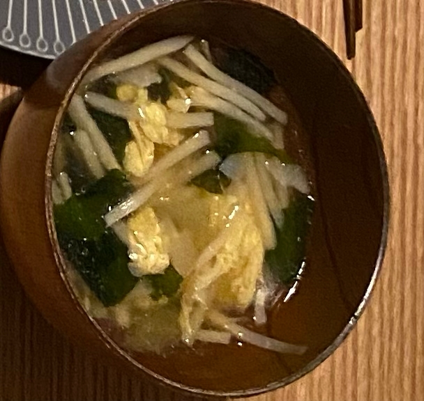 もやしとわかめと卵の中華スープ