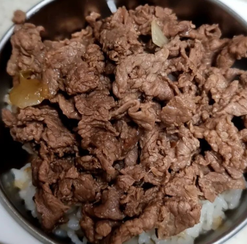 めんつゆ牛丼