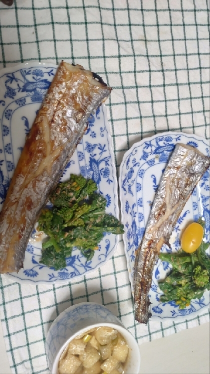シンプルが一番★塩麹で太刀魚の塩焼き