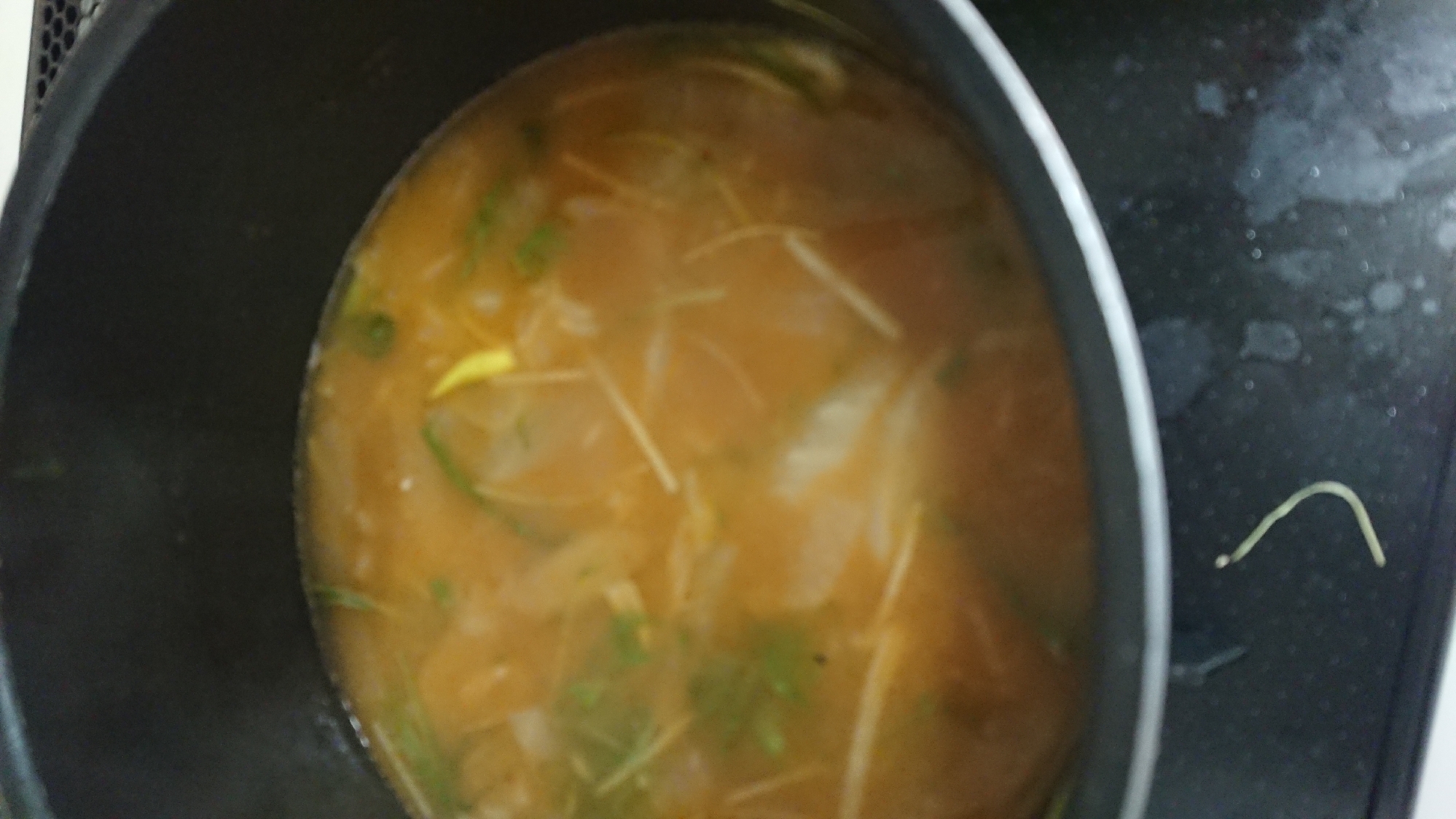 カレー水菜スープ