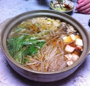 寄せ鍋　和風の醤油ラーメン風･･･