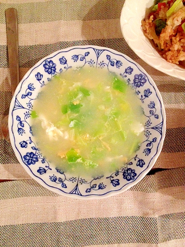 簡単☆キャベツと卵の中華スープ