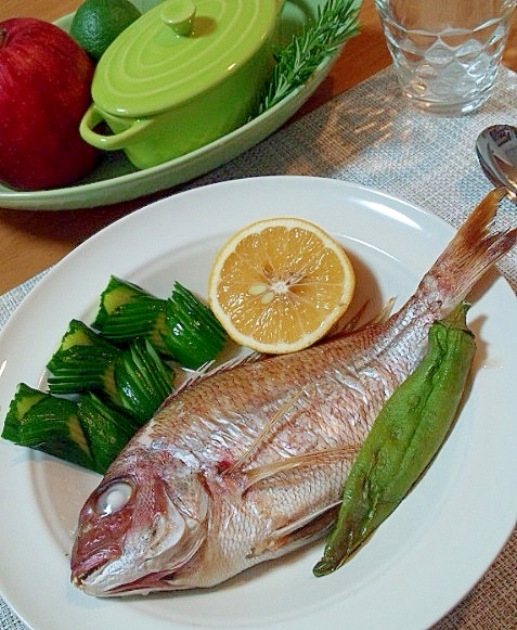 小鯛の蒸し焼き どんな魚でもアレンジ出来る