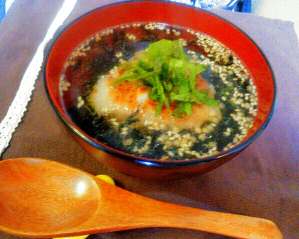 節約リメイク！たこ飯焼きおにぎり茶漬け♡