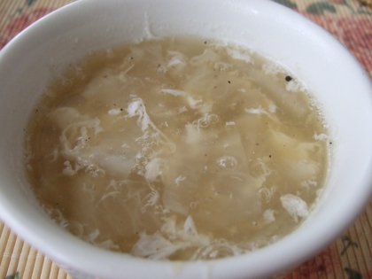卵白消費☆大根と卵白の美白しょうが塩スープ♪