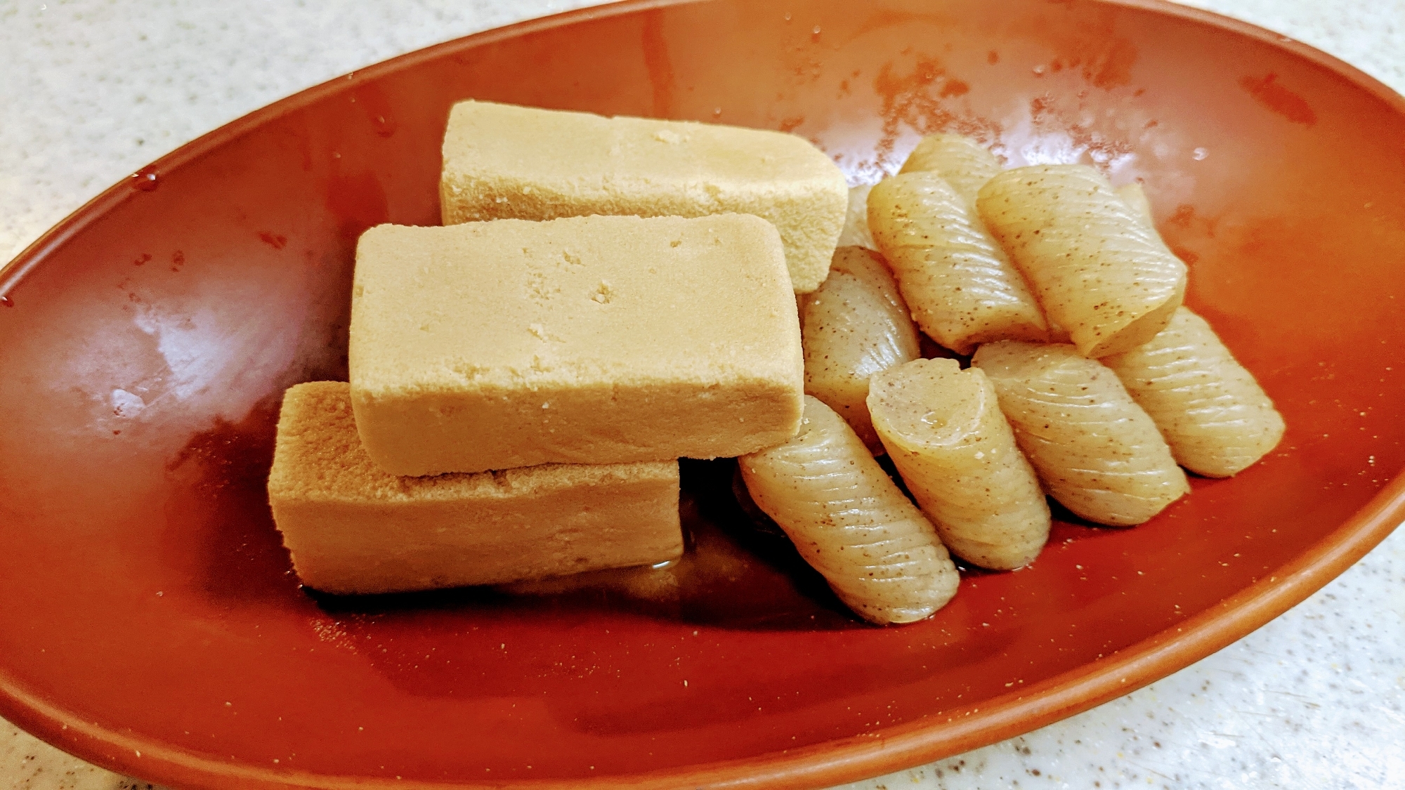 こんにゃくと高野豆腐の煮物(✿^‿^)