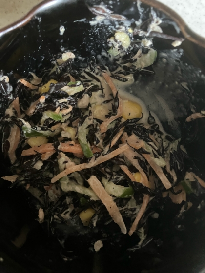 鉄分補給☆ひじきのマヨネーズサラダ