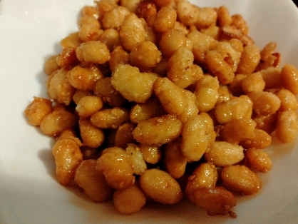 水煮大豆の甘唐揚げ