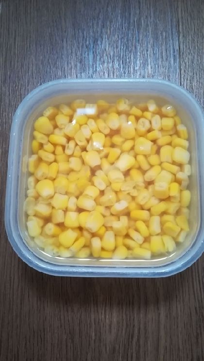 コーン缶の残りの保存のしかた レシピ 作り方 By はい 山田です 楽天レシピ