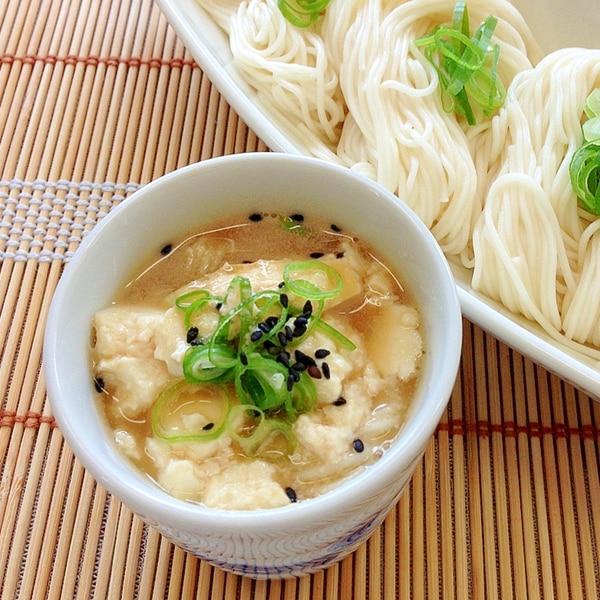 豆腐入り ごまだれそうめん レシピ 作り方 By ゆず茶55 楽天レシピ 豆腐入り ごまだれそうめん レシピ 作り方 By ゆず茶55 楽天レシピ