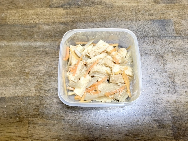厚揚げレシピ　厚揚げのきんぴら風炒め